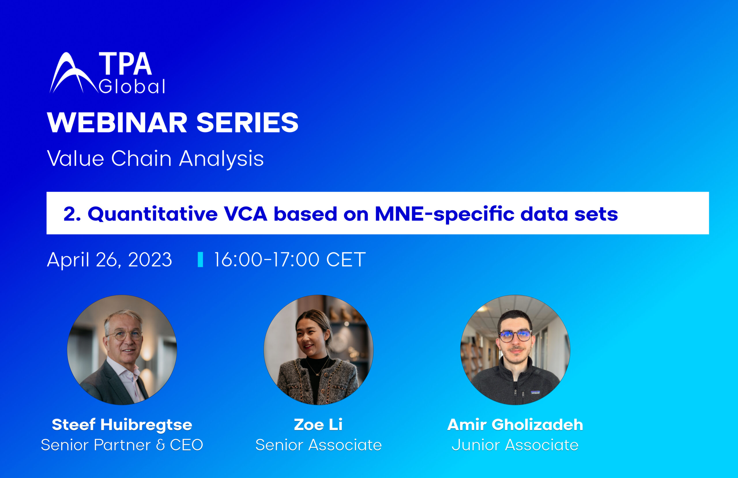 Quantitative VCA based on MNE-specific data sets